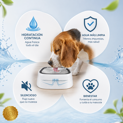 AquaGuard™🔵🐾BEBEDERO ANTIDERRAME PARA PERROS Y GATOS⭐⭐⭐⭐⭐