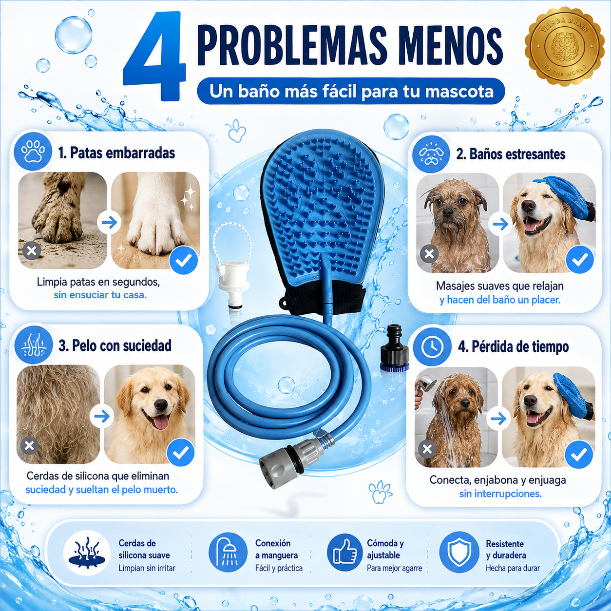 PetWash Pro™🐶✨🚿Manguera de Ducha para Mascotas⭐⭐⭐⭐⭐