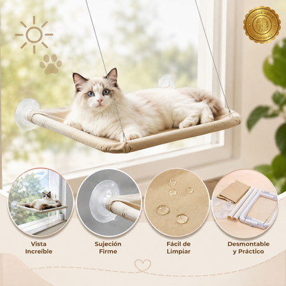 😺🛏️ CatHammock™: Cama para Gatos Tipo Hamaca Colgante 🐾✨⭐⭐⭐⭐⭐