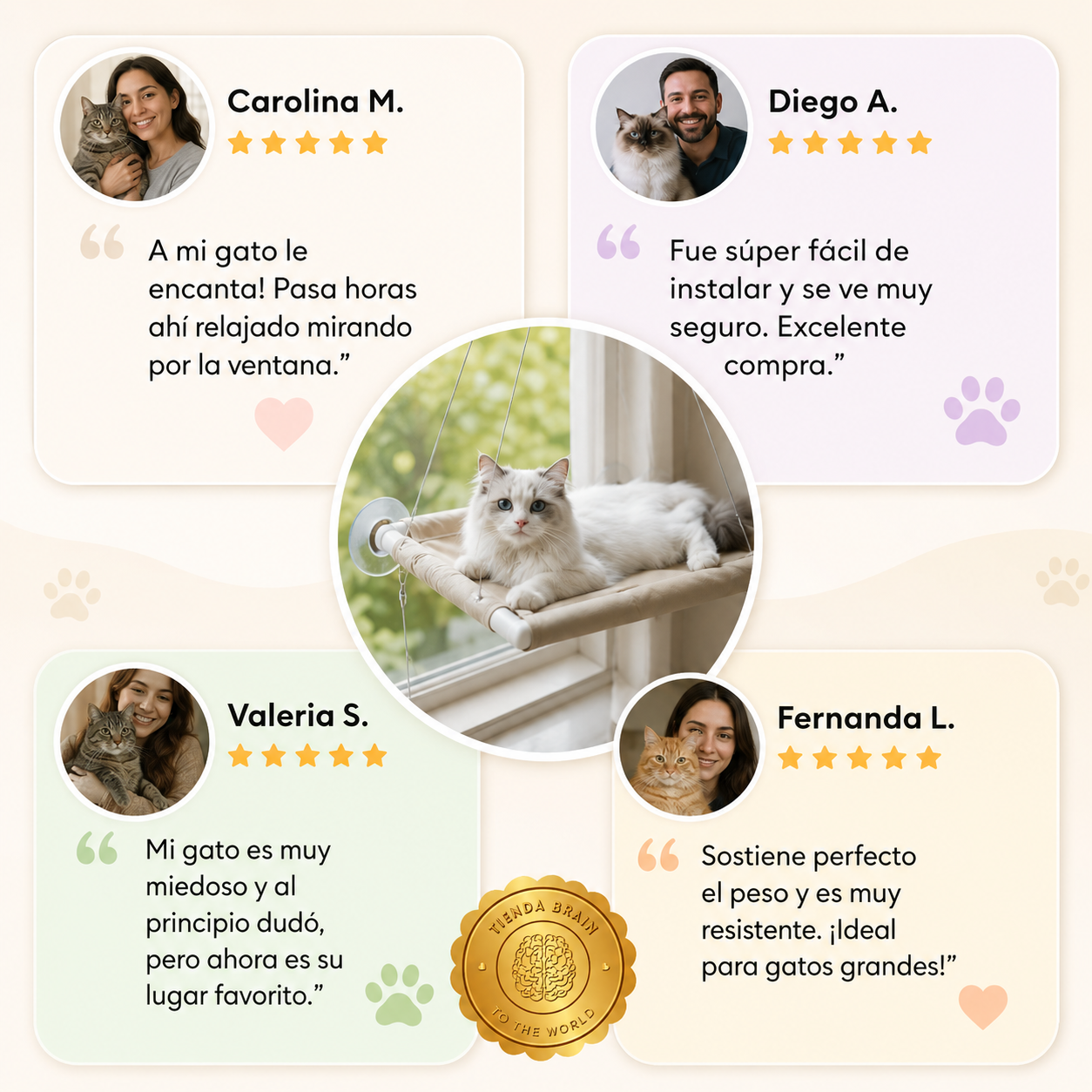 😺🛏️ CatHammock™: Cama para Gatos Tipo Hamaca Colgante 🐾✨⭐⭐⭐⭐⭐
