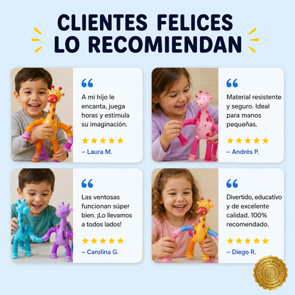 GiraFix™ 🦒🔵JIRAFA VENTOSA SENSORIAL X1 ⭐⭐⭐⭐⭐