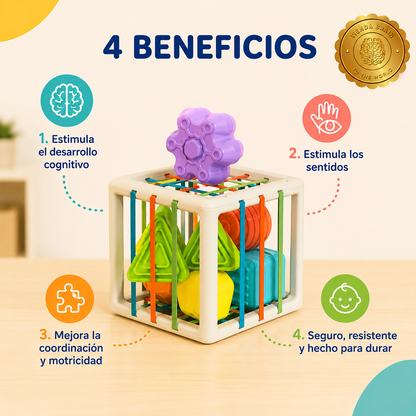 CubiMont™ 🌱📦CUBO SENSORIAL CON FIGURAS GEOMETRICAS M⭐⭐⭐⭐⭐
