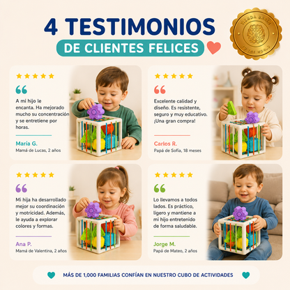 CubiMont™ 🌱📦CUBO SENSORIAL CON FIGURAS GEOMETRICAS M⭐⭐⭐⭐⭐