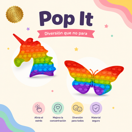 FocusPop™ 🎯🫧Pack Pop It Sensorial Para Niños ⭐⭐⭐⭐⭐