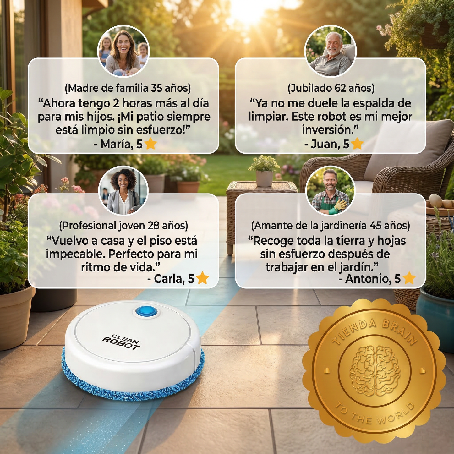 MopBot™ 🤖🧼🔋Robot Limpiador Con Mopa Recargable R⭐⭐⭐⭐⭐