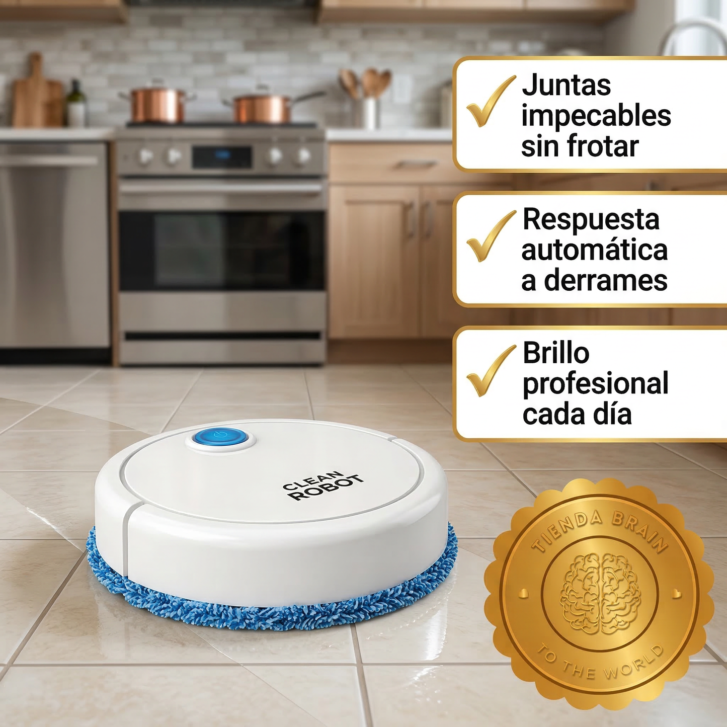 MopBot™ 🤖🧼🔋Robot Limpiador Con Mopa Recargable R⭐⭐⭐⭐⭐