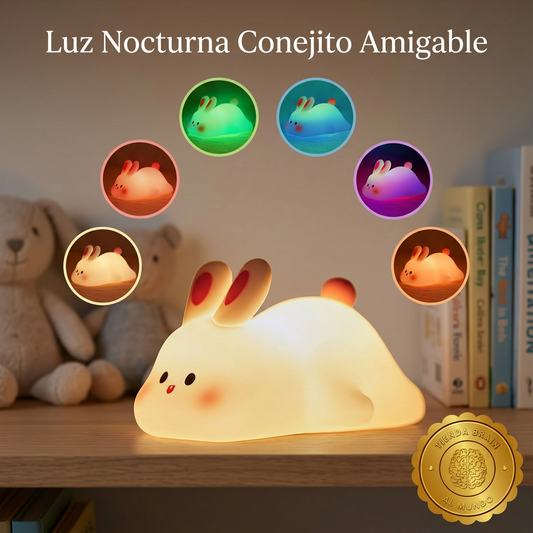 DreamBunny™ 💤🐰Lámpara De Conejo Luz Nocturna Sensorial ⭐⭐⭐⭐⭐