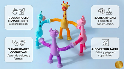GiraFix™ 🦒🔵JIRAFA VENTOSA SENSORIAL X1 ⭐⭐⭐⭐⭐
