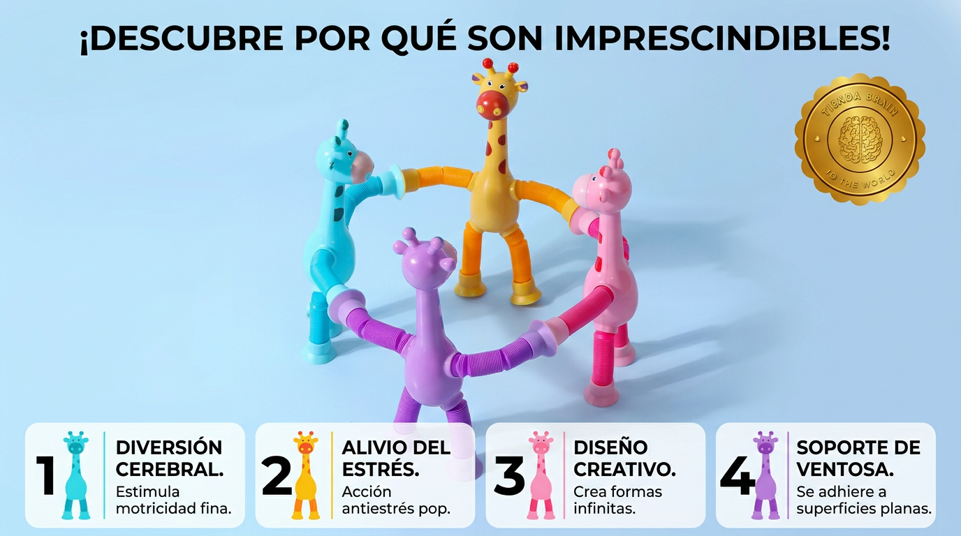 GiraFix™ 🦒🔵JIRAFA VENTOSA SENSORIAL X1 ⭐⭐⭐⭐⭐