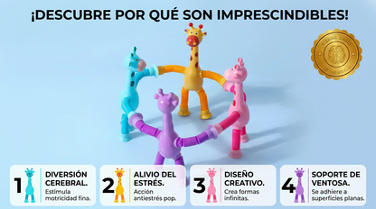 GiraFix™ 🦒🔵JIRAFA VENTOSA SENSORIAL X1 ⭐⭐⭐⭐⭐