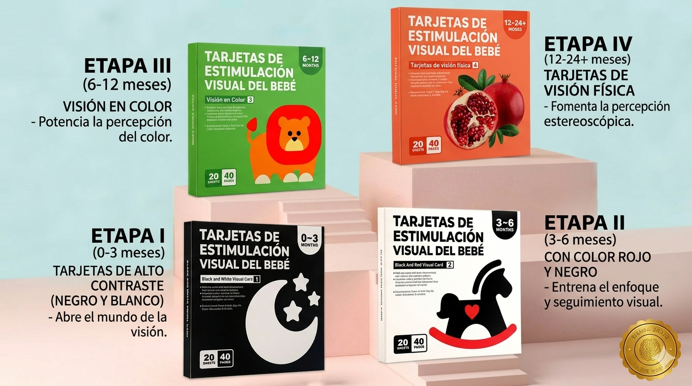 MontiSense™ 👶💡SET TARJETAS SENSORIALES MONTESSORI ⭐⭐⭐⭐⭐