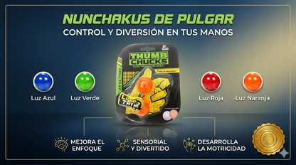 MindSpin™ 🧠💫THUMB CHUCKS SENSORIAL Y CONTROL ⭐⭐⭐⭐⭐