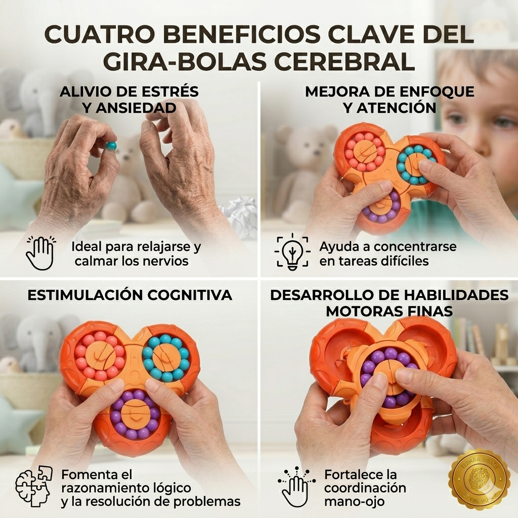 FocusCube™ 🎯✨Juguete Sensorial Fidget Cube Spinner ⭐⭐⭐⭐⭐