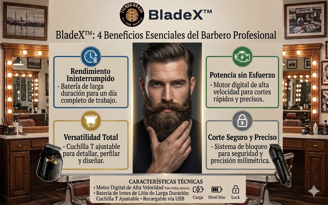BladeX™ ⚡🪒MAQUINA DE AFEITAR ELECTRICA RAZURADORA ⭐⭐⭐⭐⭐