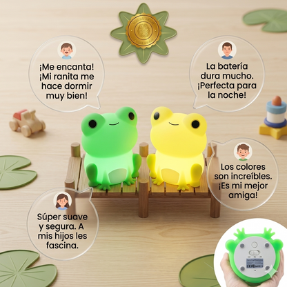 RanitaZen™ 🌙🐸Lámpara Sensorial Touch Ranita ⭐⭐⭐⭐⭐