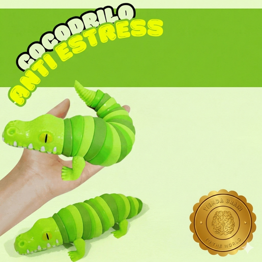 MindCroc™ 🧠🔥Cocodrilo Antiestrés Sensorial Fidget ⭐⭐⭐⭐⭐