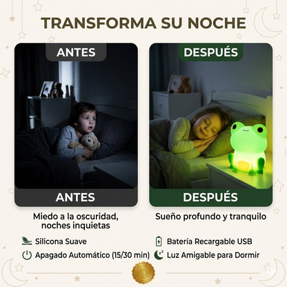 RanitaZen™ 🌙🐸Lámpara Sensorial Touch Ranita ⭐⭐⭐⭐⭐