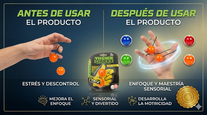 MindSpin™ 🧠💫THUMB CHUCKS SENSORIAL Y CONTROL ⭐⭐⭐⭐⭐