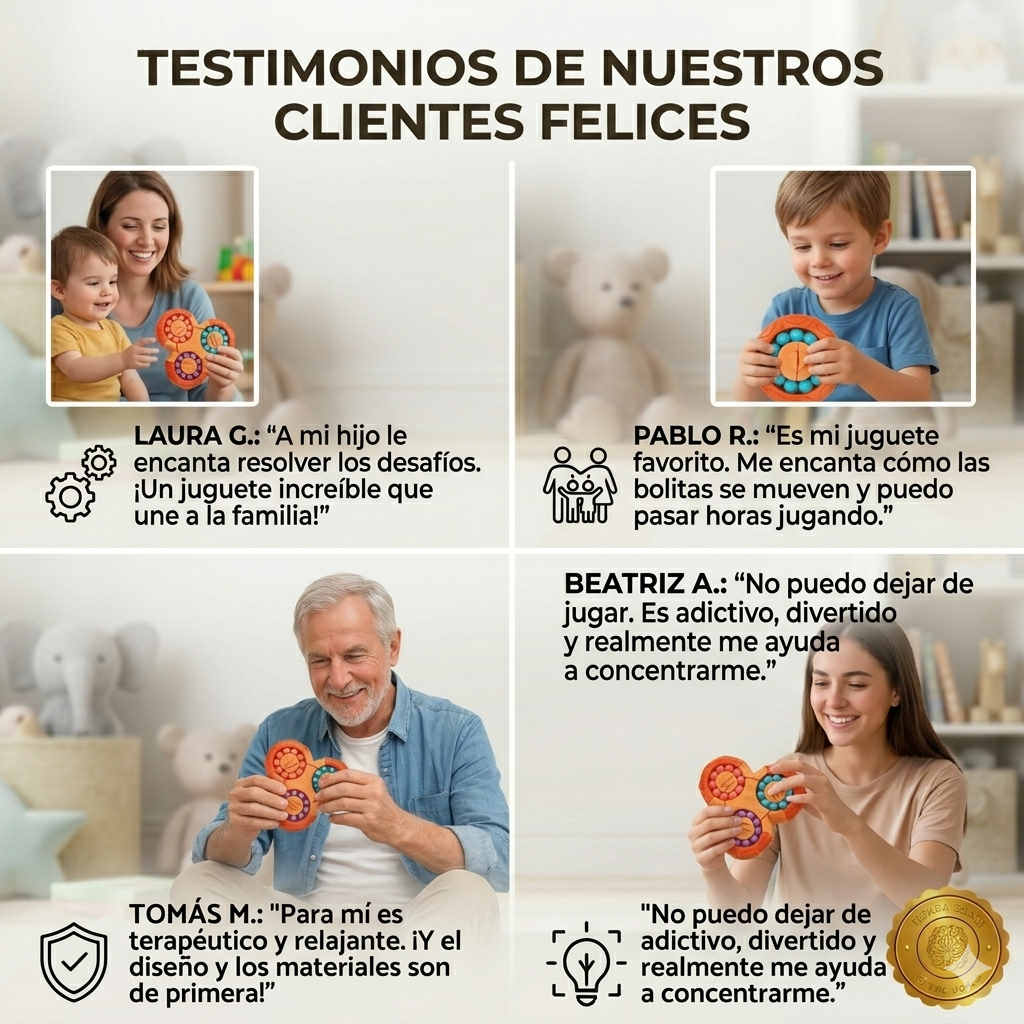 FocusCube™ 🎯✨Juguete Sensorial Fidget Cube Spinner ⭐⭐⭐⭐⭐