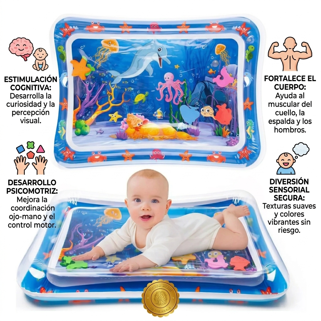SplashyMind™ 🌈💧Alfombra Sensorial Estimulación De Agua ⭐⭐⭐⭐⭐