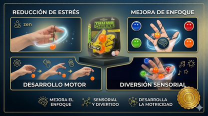 MindSpin™ 🧠💫THUMB CHUCKS SENSORIAL Y CONTROL ⭐⭐⭐⭐⭐