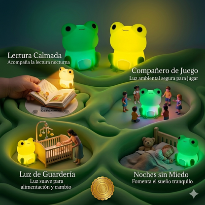 RanitaZen™ 🌙🐸Lámpara Sensorial Touch Ranita ⭐⭐⭐⭐⭐