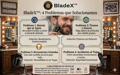 BladeX™ ⚡🪒MAQUINA DE AFEITAR ELECTRICA RAZURADORA ⭐⭐⭐⭐⭐
