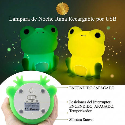 RanitaZen™ 🌙🐸Lámpara Sensorial Touch Ranita ⭐⭐⭐⭐⭐