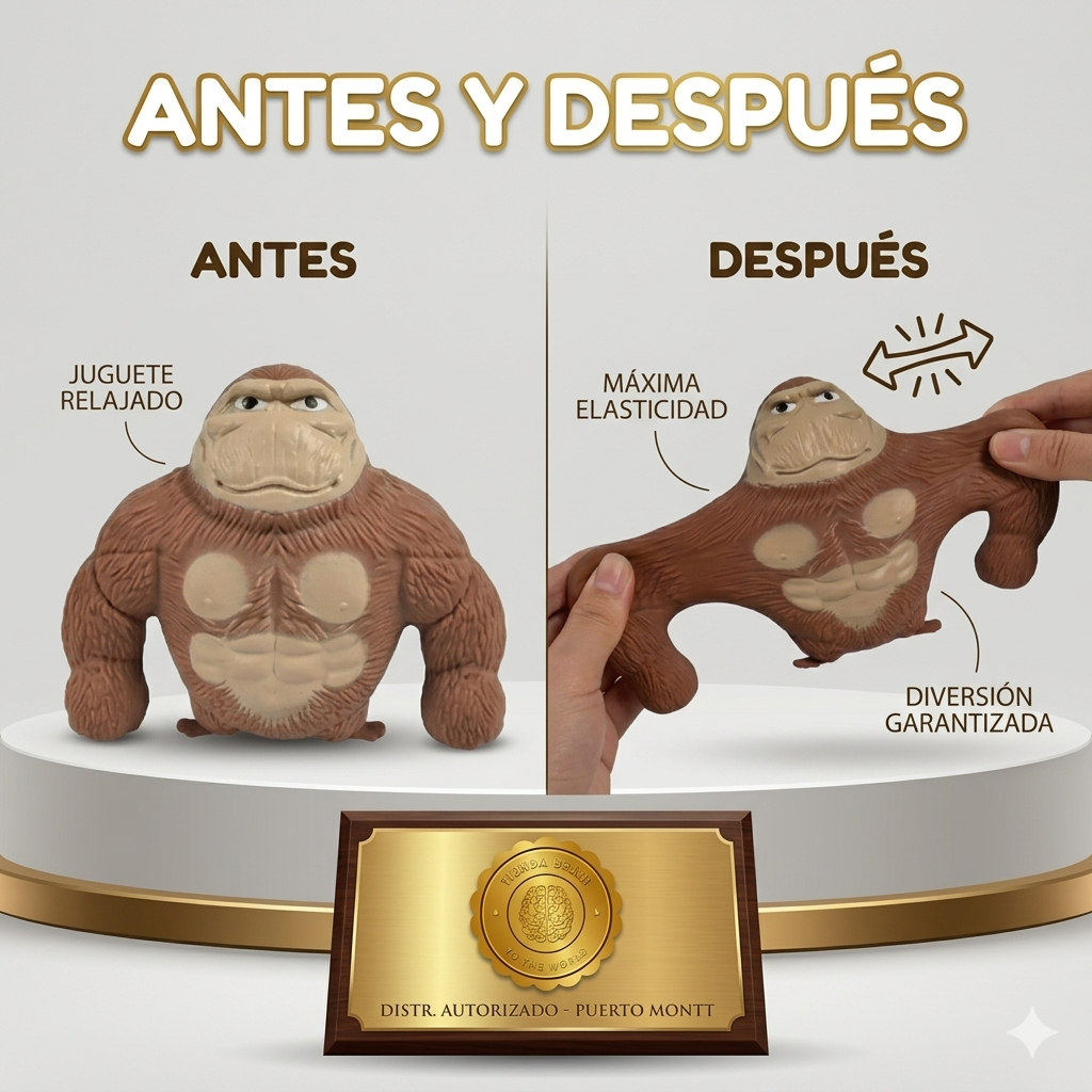 MegaGorilla Stretch™ 🦍💪Juguete Antiestres Elastico Mono Gorila⭐⭐⭐⭐⭐