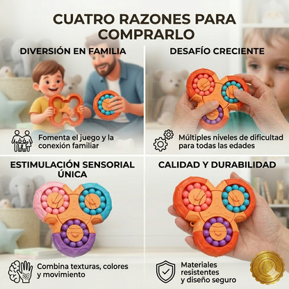 FocusCube™ 🎯✨Juguete Sensorial Fidget Cube Spinner ⭐⭐⭐⭐⭐