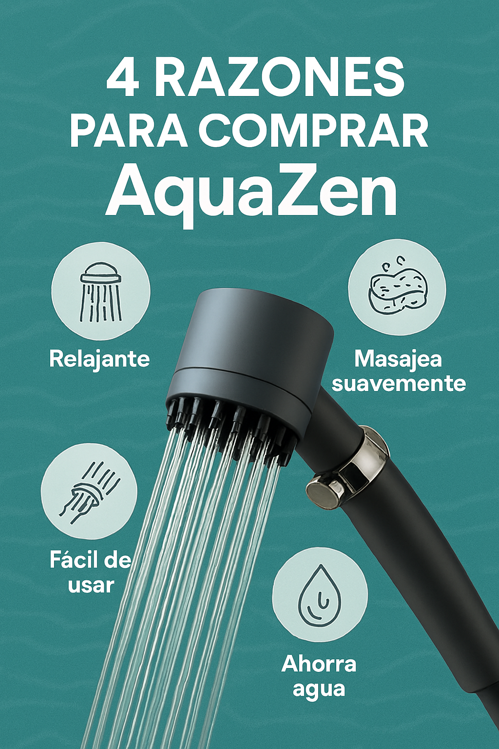 🌿 AquaZen™ Cabezal de Ducha Masajeadora Spa 🚿✨⭐⭐⭐⭐⭐