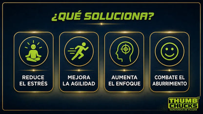 MindSpin™ 🧠💫THUMB CHUCKS SENSORIAL Y CONTROL ⭐⭐⭐⭐⭐