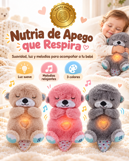 🦦💗 NutriaCalma™ – Peluche de Apego que Respira para Bebé 👶💤 ⭐⭐⭐⭐⭐
