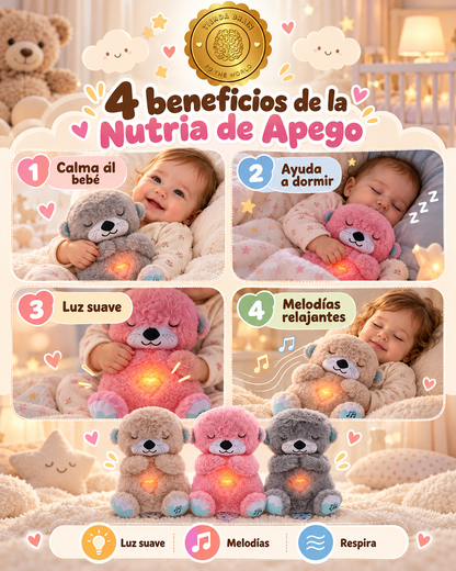 🦦💗 NutriaCalma™ – Peluche de Apego que Respira para Bebé 👶💤 ⭐⭐⭐⭐⭐