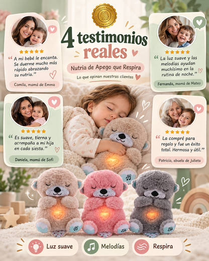 🦦💗 NutriaCalma™ – Peluche de Apego que Respira para Bebé 👶💤 ⭐⭐⭐⭐⭐