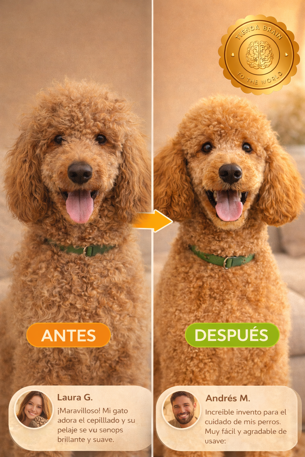 SteamPet™ 🐶🌫️Cepillo mascota vapor⭐⭐⭐⭐⭐