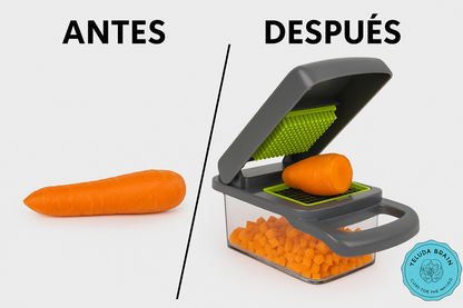 🔪🥕 VeggieMaster™: Cortador Picador Multifuncional 🥒🍅⭐⭐⭐⭐⭐
