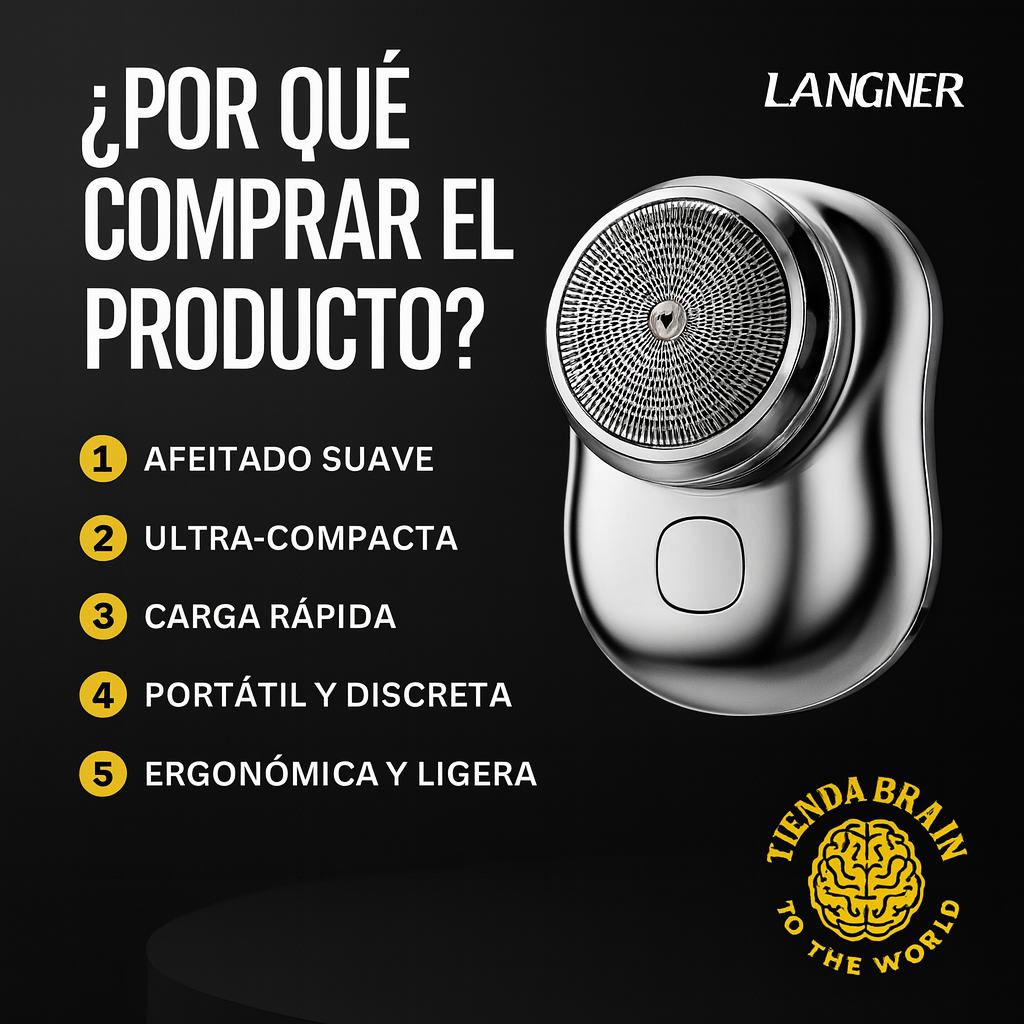SmoothCut™ ✨🔋🪒LARGNER Mini-Shave Afeitadora Eléctrica ⭐⭐⭐⭐⭐