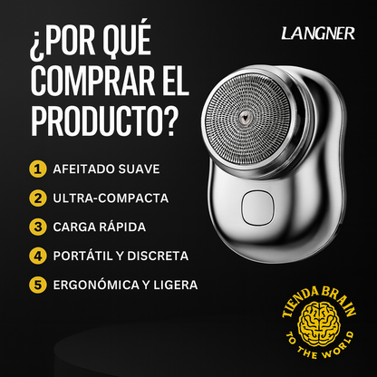 SmoothCut™ ✨🔋🪒LARGNER Mini-Shave Afeitadora Eléctrica ⭐⭐⭐⭐⭐