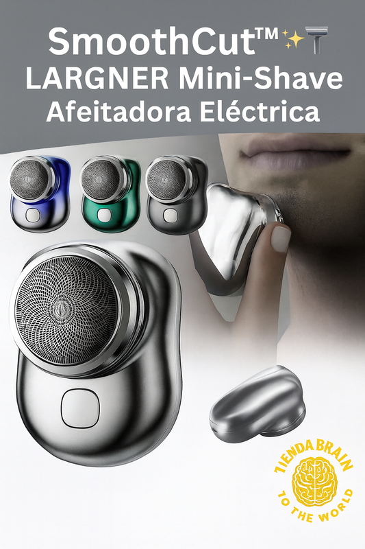 SmoothCut™ ✨🔋🪒LARGNER Mini-Shave Afeitadora Eléctrica ⭐⭐⭐⭐⭐