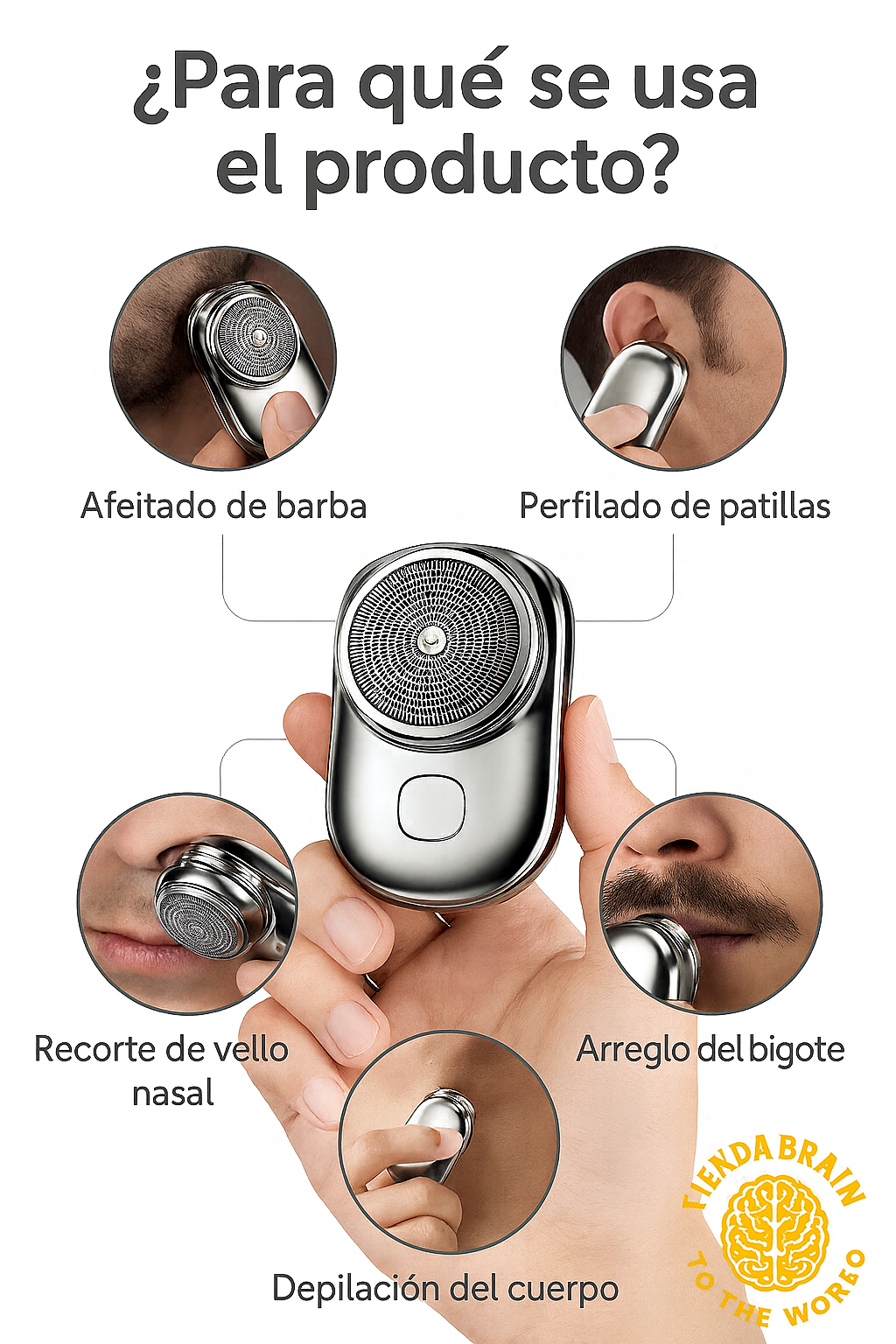 SmoothCut™ ✨🔋🪒LARGNER Mini-Shave Afeitadora Eléctrica ⭐⭐⭐⭐⭐