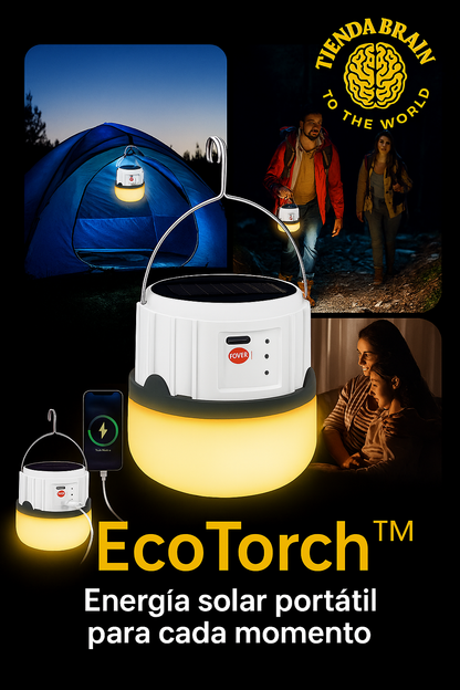 EcoTorch™ 🌞🔋🌌Lampara Linterna De Camping Led Solar Us ⭐⭐⭐⭐⭐
