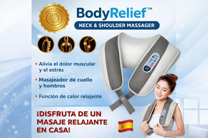 BodyRelief™ 🌿💆‍♂️Masajeador Cuello, Espalda y Hombros⭐⭐⭐⭐⭐