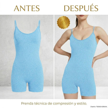 PowerSuit™ 🖤🏋️‍♀️⚡Mono Enterito Jumpsuit Deportivo Corto ⭐⭐⭐⭐⭐