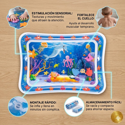 SplashyMind™ 🌈💧Alfombra Sensorial Estimulación De Agua ⭐⭐⭐⭐⭐
