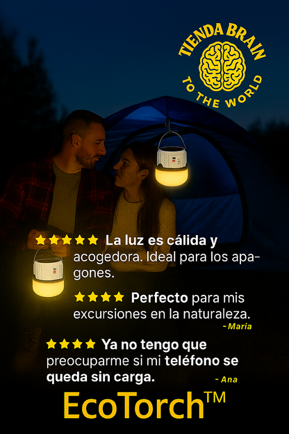 EcoTorch™ 🌞🔋🌌Lampara Linterna De Camping Led Solar Us ⭐⭐⭐⭐⭐