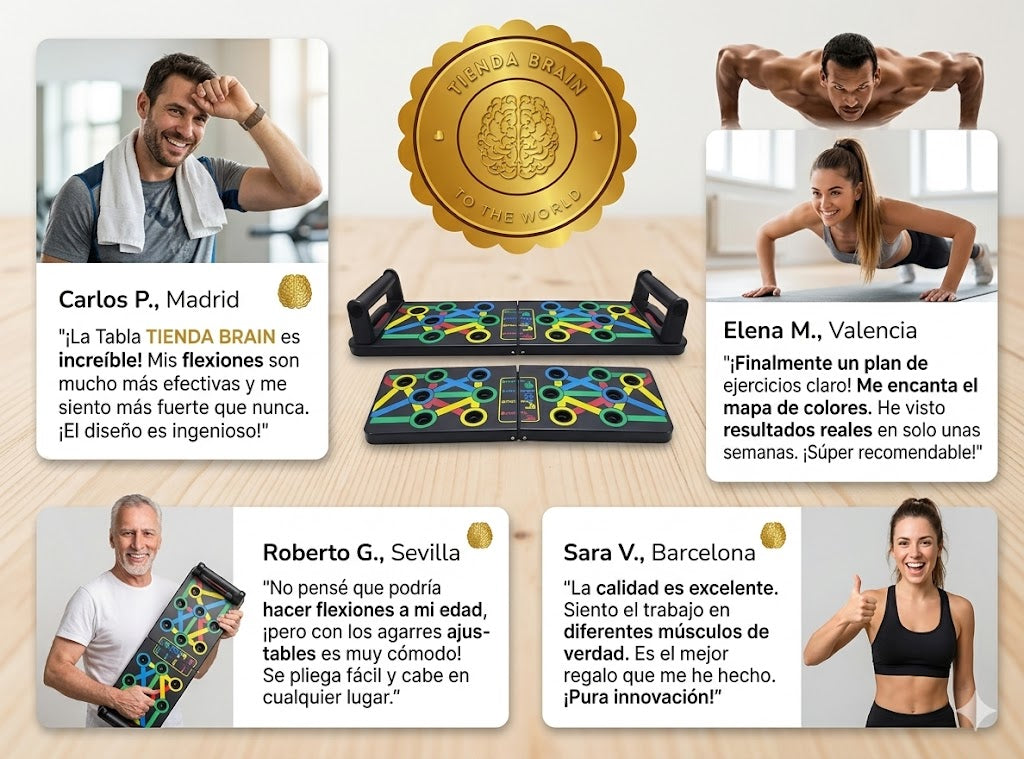 FlexPro™ 🧱🏃‍♂️💥Tabla Push Up Flexiones ⭐⭐⭐⭐⭐