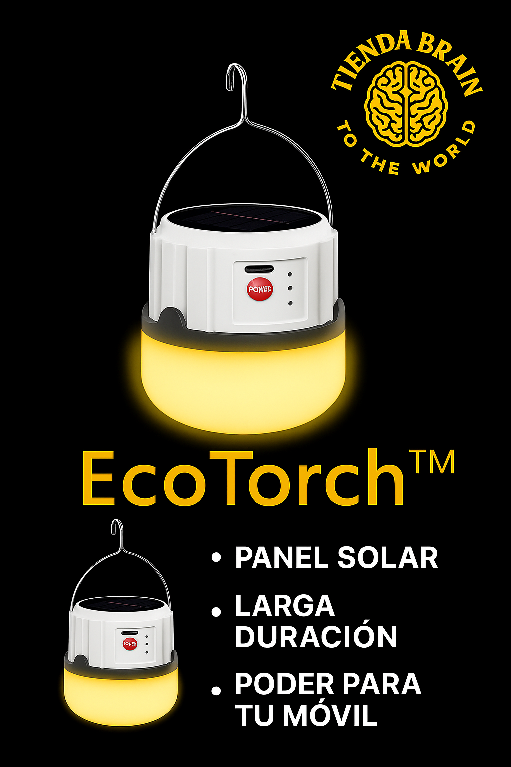 EcoTorch™ 🌞🔋🌌Lampara Linterna De Camping Led Solar Us ⭐⭐⭐⭐⭐